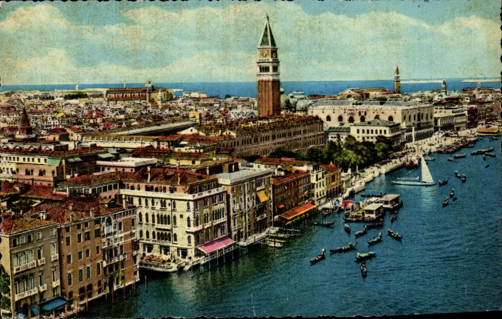 Allgemeiner Blick auf Venedig — B.V. — Verlag B.V. Nr. 6 - Vorderseite