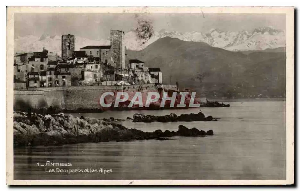 Antibes — Die Mauern und die Alpen — Editions FRANK, Nice, Nr. 169 - Vorderseite