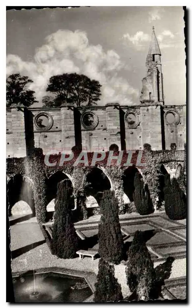 Abtei Royaumont — Cloister und Turm — André La scène, Verlag Paris - Vorderseite