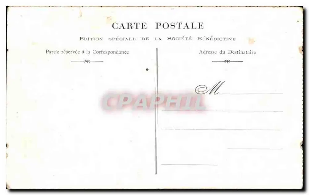 La Bénédictine — Salle du Dôme — Édition Spéciale de la Société Bénédictine - Verso