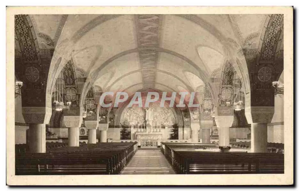 La Cripta — Basilica di Lisieux — Vista Generale — Deposito BCL, Parigi - Recto