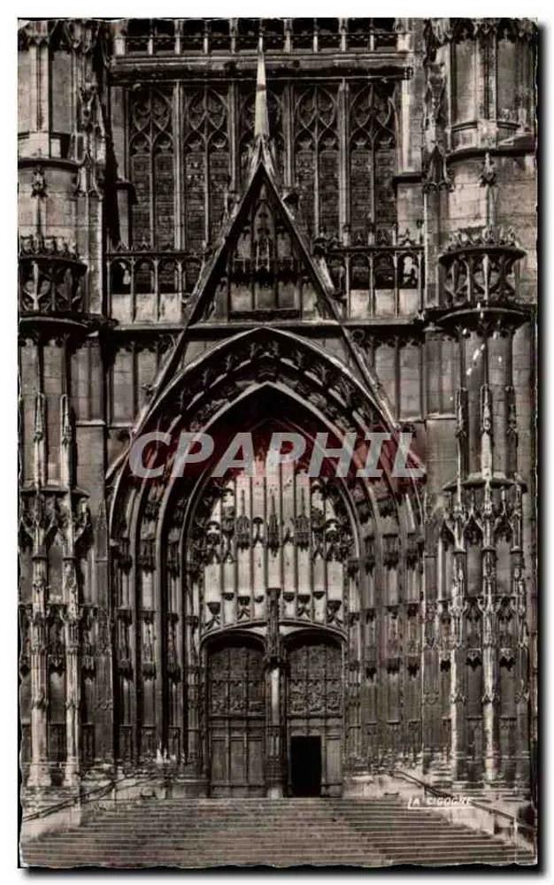 Beauvais — Die Kathedrale Saint-Pierre: das Portal — Éd. La Cigogne, Reims - Vorderseite