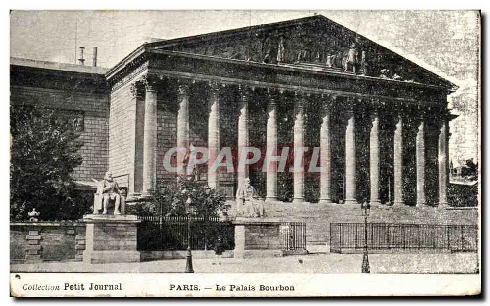 Paris — O Palácio Bourbon — Coleção Petit Journal - Frente