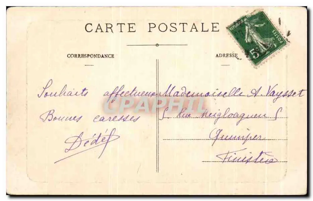 As Gorges de Ollioules — A Roche taillée — F.F. n°4 - Verso