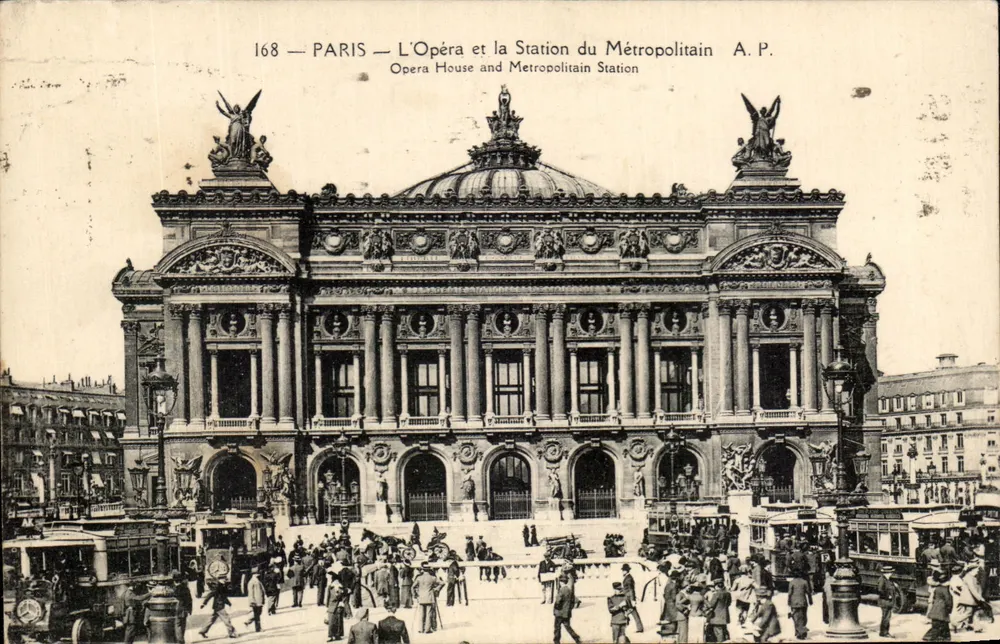 Paris — Das Opernhaus und die U-Bahn-Station — A.P. n°168 - Vorderseite