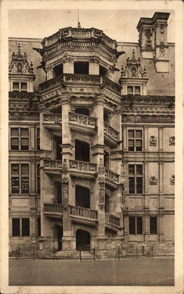 Schloss Blois — Treppenhaus François Ier — Les Éditions d'Art Yvon - Vorderseite