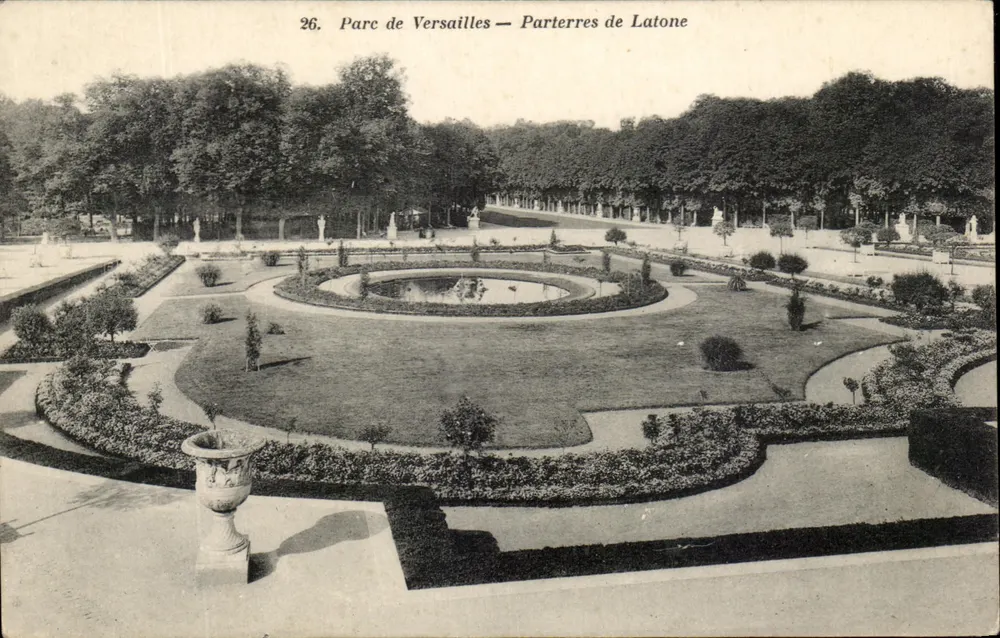 Tuin van Versailles — Parterre van Laton — Onbekende uitgever, nr. 26 - Voorkant
