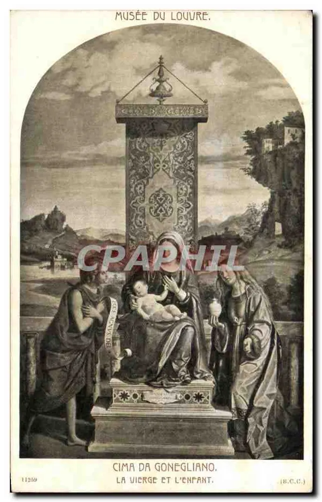 Musée du Louvre — Cima da Conegliano, Die Jungfrau und das Kind — B.C.C. n° 11259 - Vorderseite