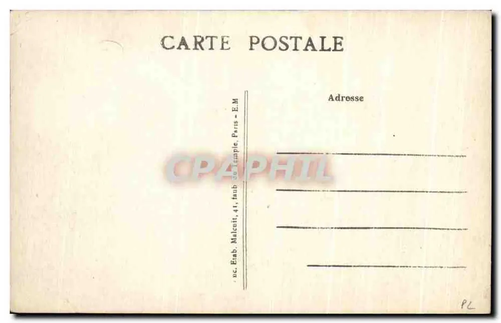 Enghien-les-Bains — Ufer des Sees — Die Schwäne — E.M. n°738 - Rückseite