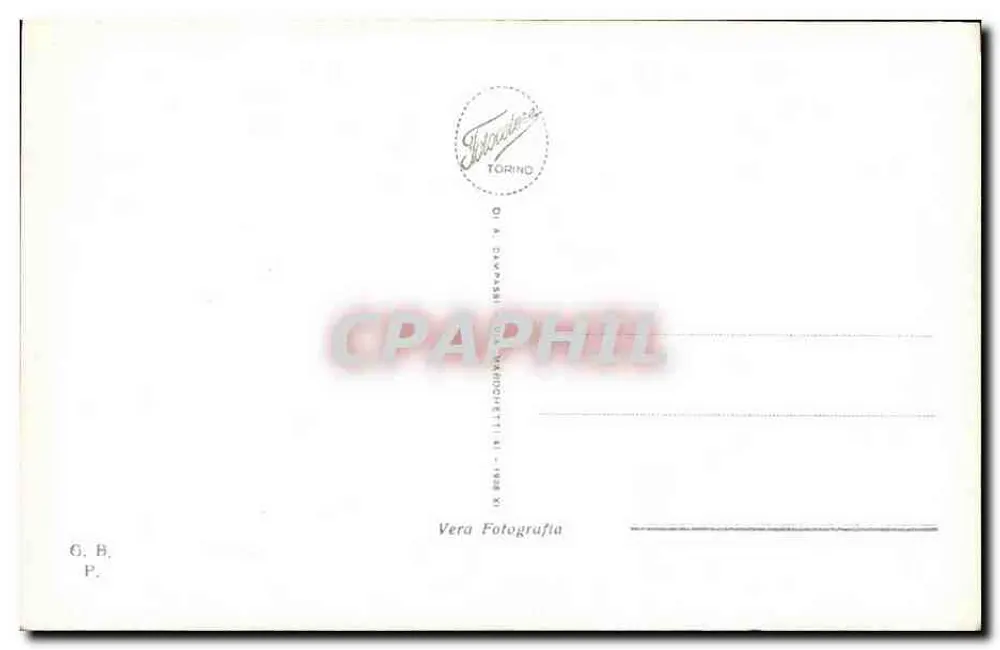 Palermo - Kapel Palatina - Het Kandelaar — uitgever G. B. P. Torino - Achterkant