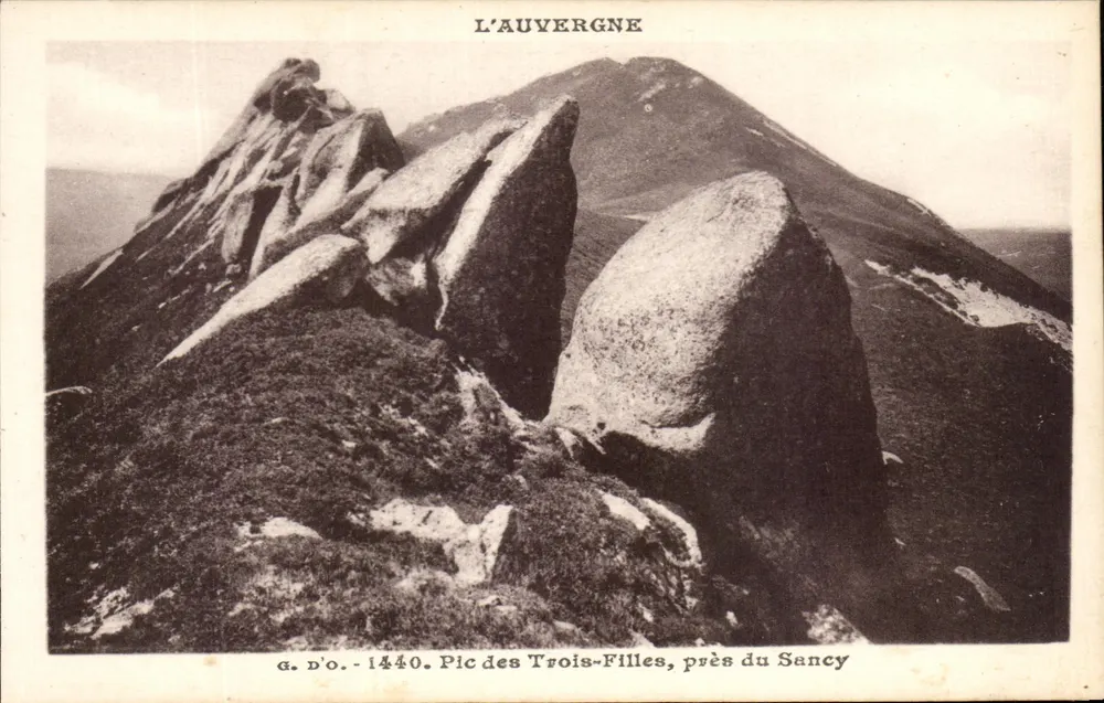 Pic des Trois-Filles, nahe Sancy — Auvergne — J. Gonttefanges (P.-de-D.) - Vorderseite