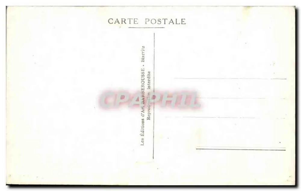 Biarritz — La Roche percée — G.H.V. n°148 - Rewers