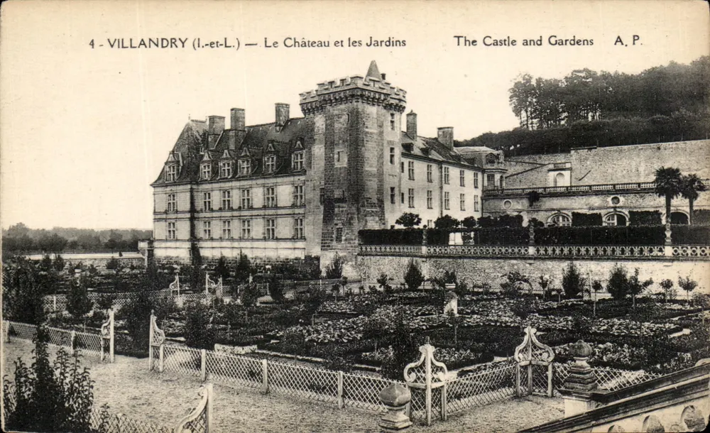 Villandry (Loir-et-Cher) — Schloss und Gärten — A.P. - Vorderseite