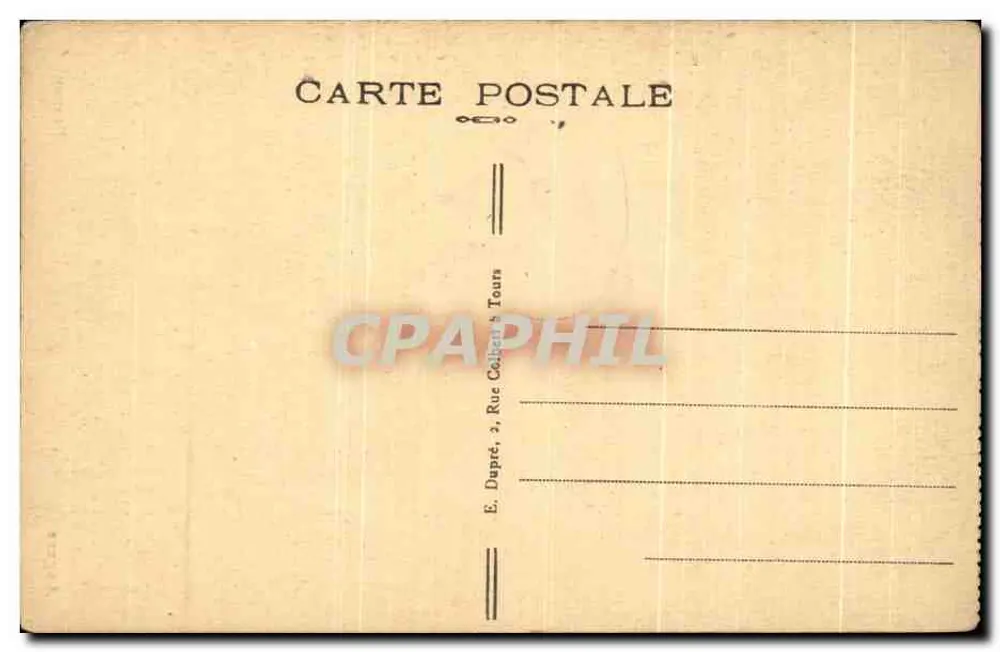 Castelo de Angers — história e lendas — E. Dupré, 2, Rue Calbert, Tours - Verso