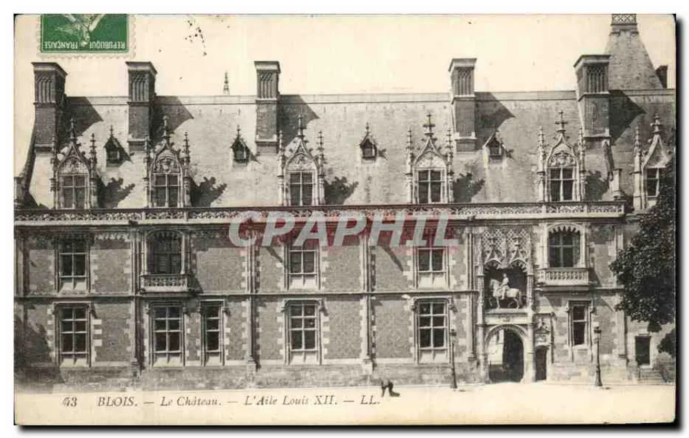 Blois — Das Schloss — Das Flügel Louis XII — LL. - Vorderseite