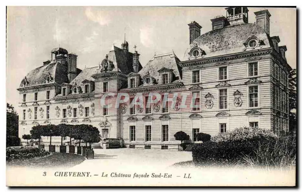 Cheverny — O Castelo fachada Sudeste — LL - Frente