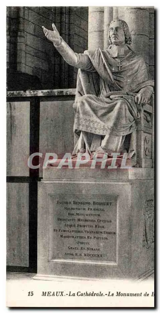 Meaux - Die Kathedrale - Das Denkmal von Jacob Benigno Bossuet - Vorderseite