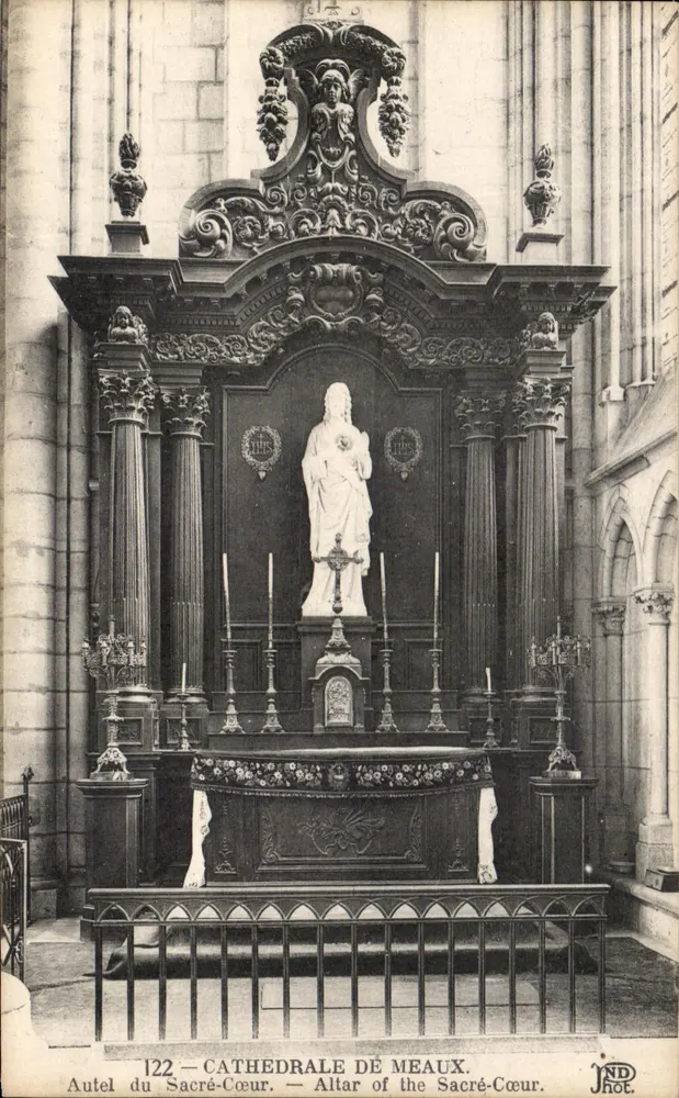 Altar des Heiligen Herzens — Kathedrale von Meaux — JND Hoe. - Vorderseite