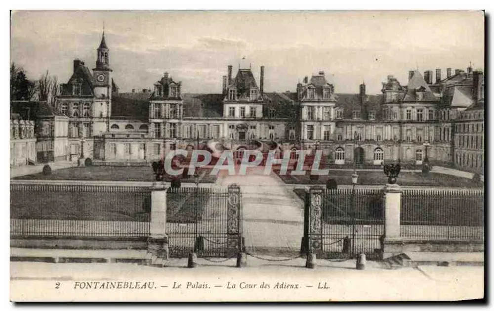Fontainebleau — Das Schloss — Die Abschiedshalle — LL - Vorderseite