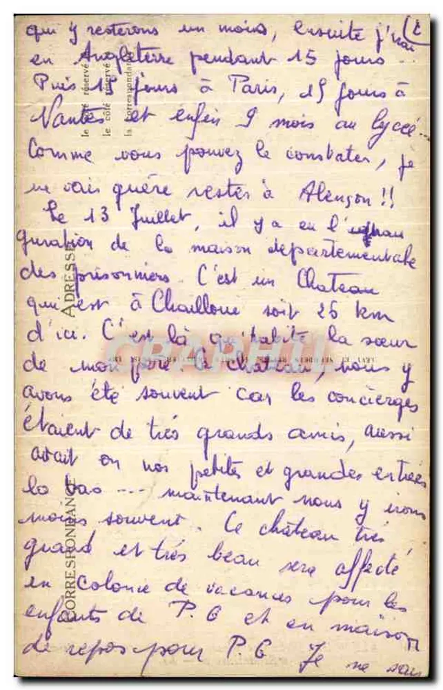 A'ENÇON — La Cattedrale — I Quattro Evangelisti « San Matteo » — LL - Verso