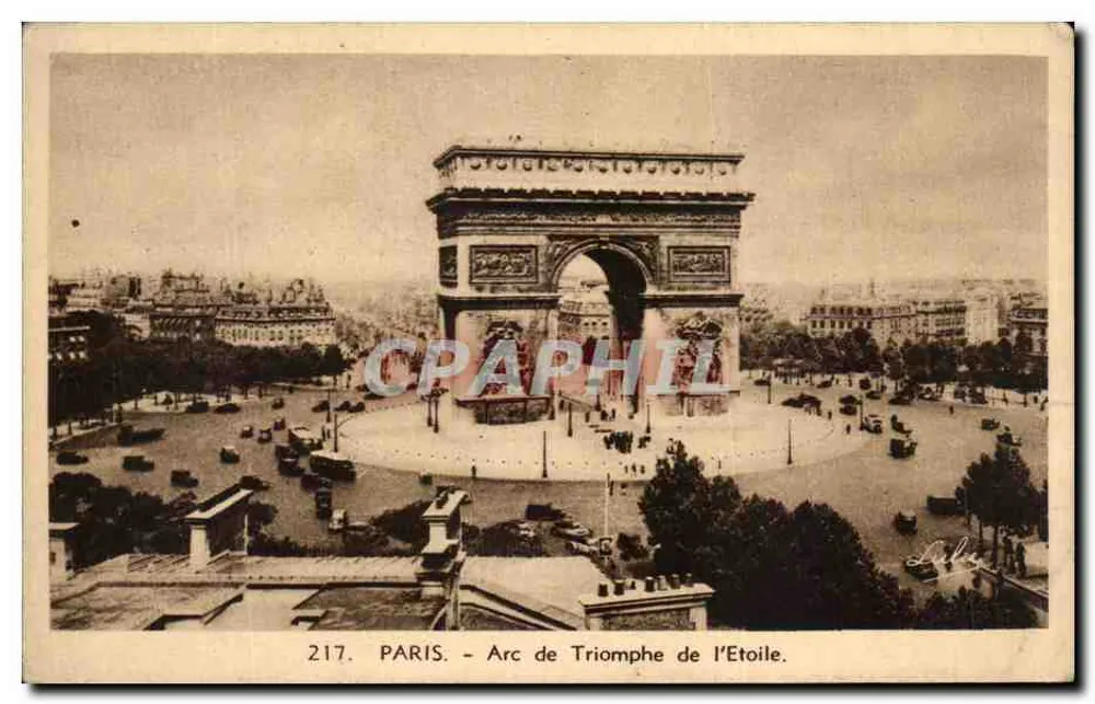 Paris — Arc de Triomphe de l’Étoile — éditeur L. Bolsson, 50 Rue du Temple, Paris - Frente