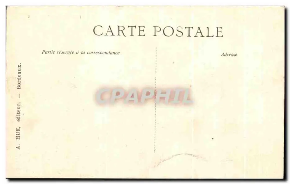 Fontaine des Girondins — Bordeaux — A.H. 89 - Rückseite