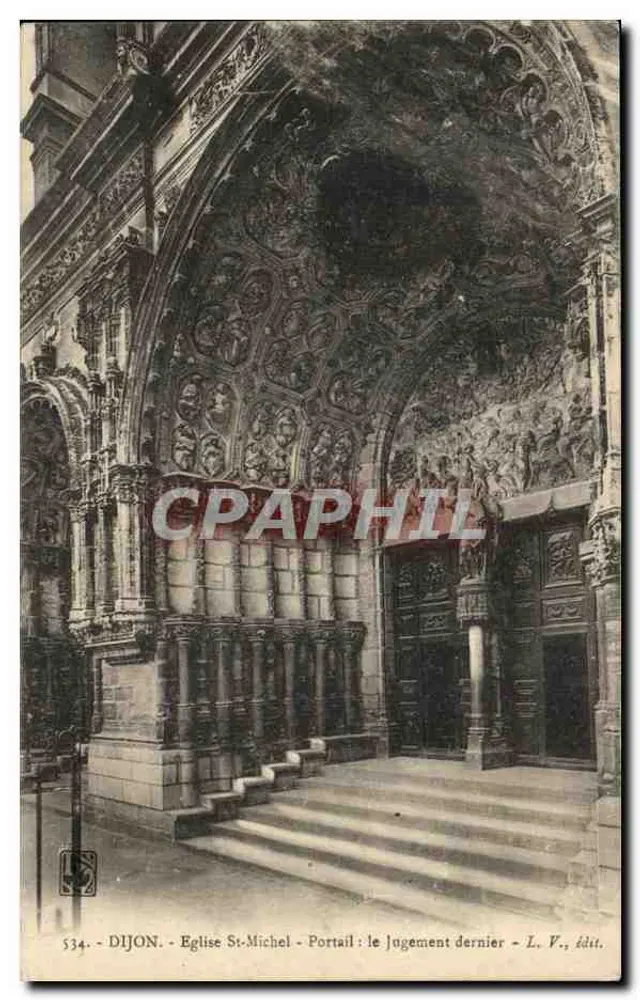 Dijon - Kirche St-Michel - Portal: Das letzte Gericht - L. V., Verlag - Vorderseite