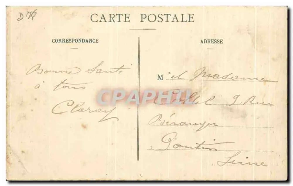 Rochefort-en-Yvelines (S.-et-O.) — Das Schloss — Ansicht der Wasserstelle — Librairie A. Boutroue, Dourdan (S.-et-O.) - Rückseite