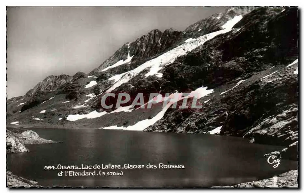 Oisans — See Lafare und der Étendard (3.470m) — Gletscher des Rousses — Ausgabe « La Cigogne » - Vorderseite