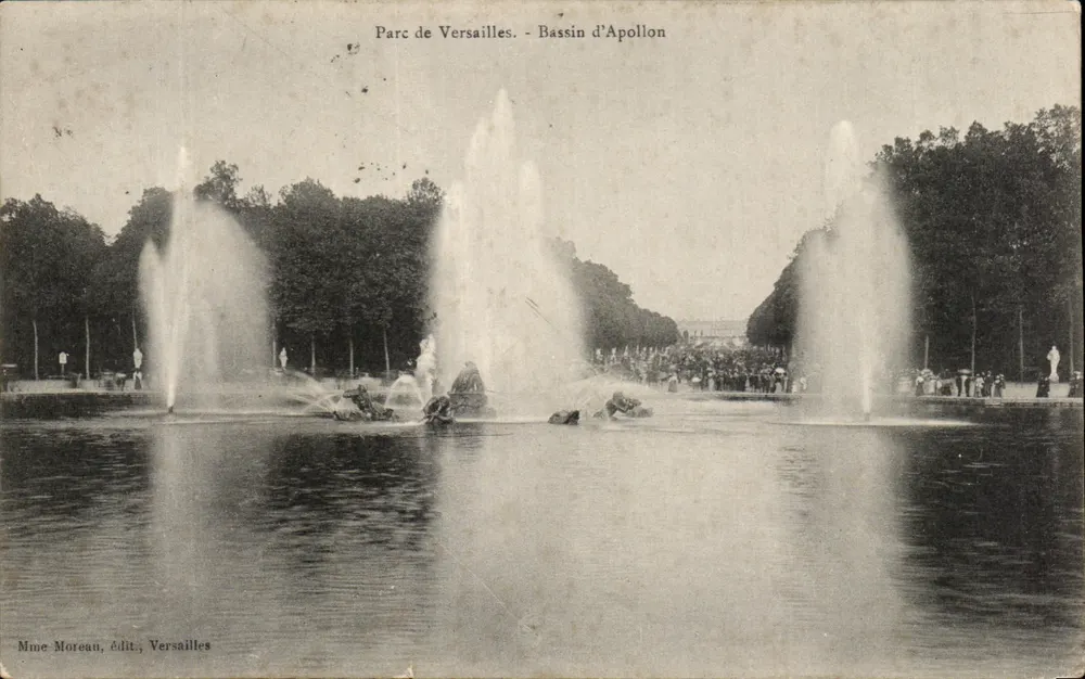 Parque de Versailles - Bassin d'Apollon — Mme Moreau, editora, Versailles - Frente