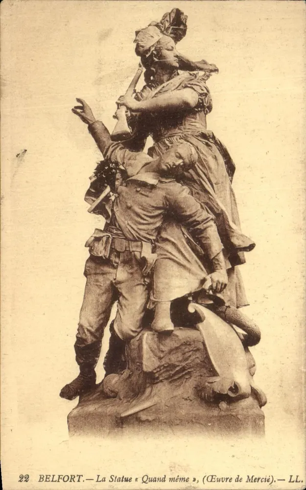 Belfort — Die Statue « Quand même », Werk von Mercié — LL. - Vorderseite