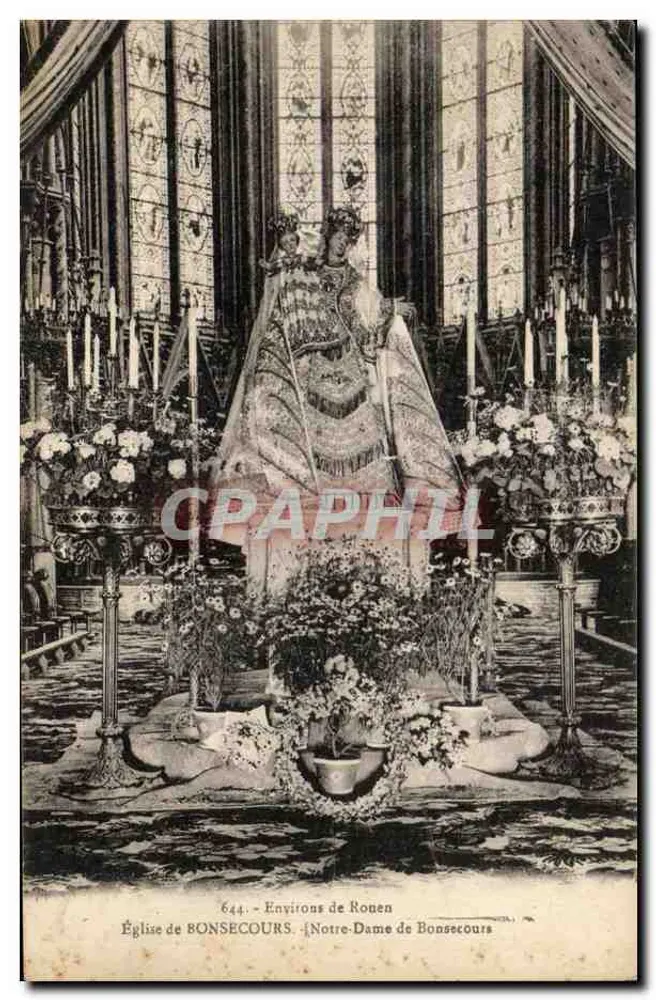 Kirche von Bonsecours — Notre-Dame de Bonsecours — Verlag unbekannt, Nr. 644 - Vorderseite