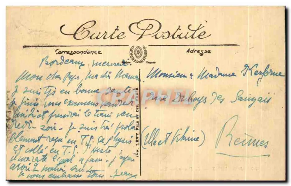 Bordeaux — A Bolsa — LL — Selecta - Verso