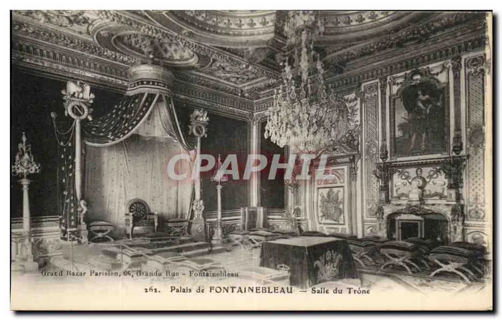 Palast von Fontainebleau — Thronsaal — Großer Pariser Markt, 66, Grande Rue - Vorderseite