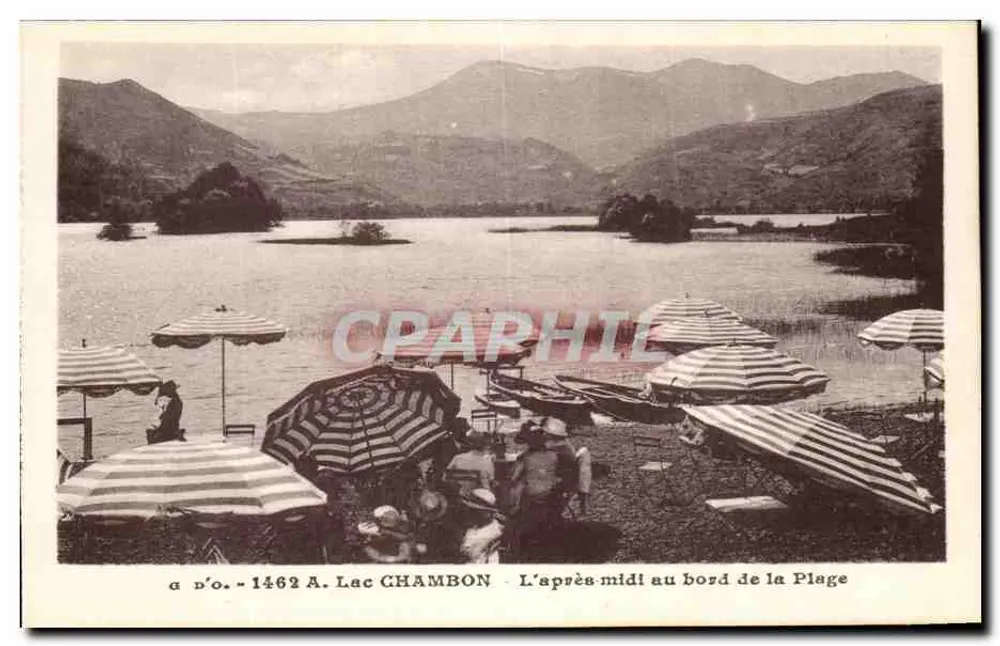 Lac Chambon — Nachmittag am Ufer — J. Couttefongeas, Ollières (P.-de-D.) - Vorderseite