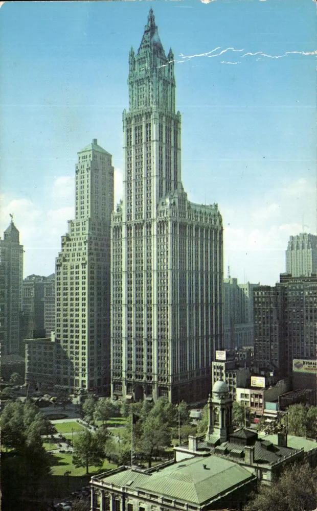Woolworth Building — New York City — Kodachrome de R. Raffius - Anverso