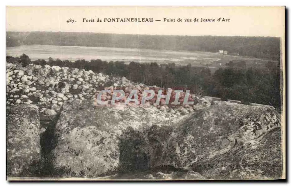Wald von FONTAINEBLEAU — Aussicht von Jeanne d'Arc — Grand Dîme Harleau, 8, Caneau, Eau Fontainebleau - Vorderseite