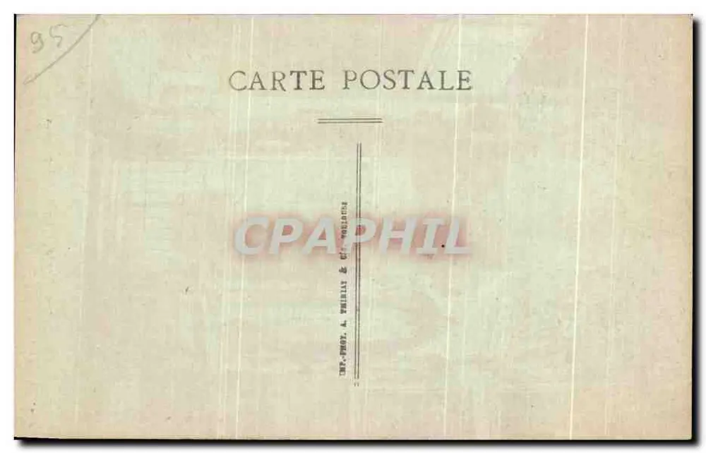 Magny-en-Vexin — Die Taufbecken — Verlag: LEP. PHOT. & THÉRIAT & CIE, Vexin - Rückseite