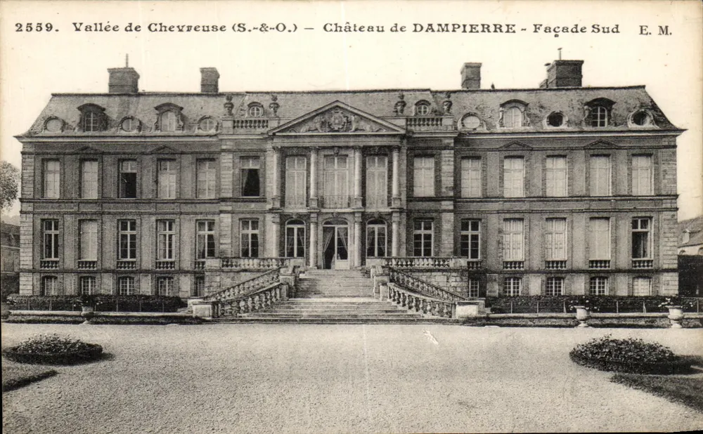 Vale de Chevreuse (S.&O.) — Castelo de DAMPIERRE — Fachaça Sul — E.M. - Frente
