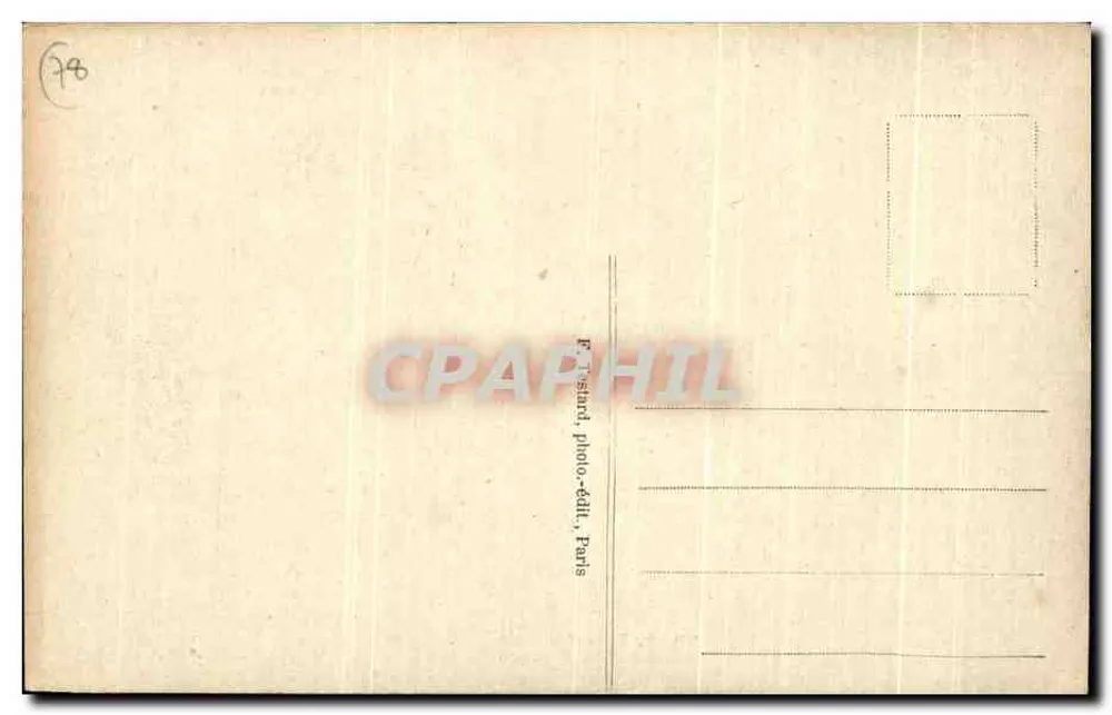 Interior de la Abadía de Vaux-de-Cernay — vista de las galerías — E. M. n° 2212 - Reverso