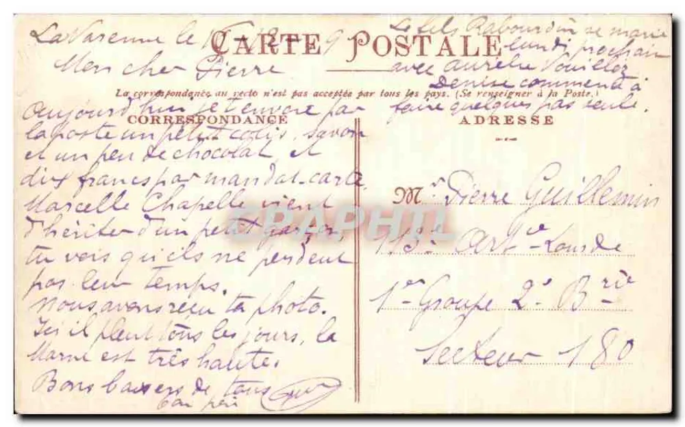 Castelo de Pomponne (S. & M.) — As Cataratas — Edição Delchard - Verso