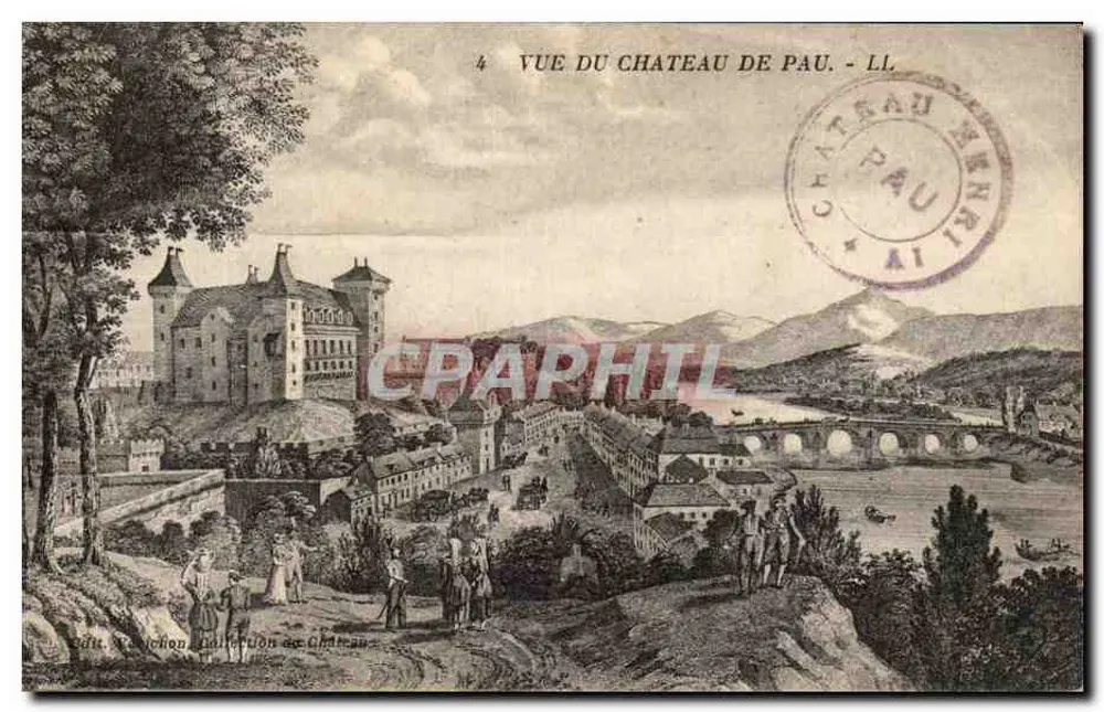Visão do Castelo de Pau — LL — Ed. M. Rochon, Coleção de Castelo - Frente