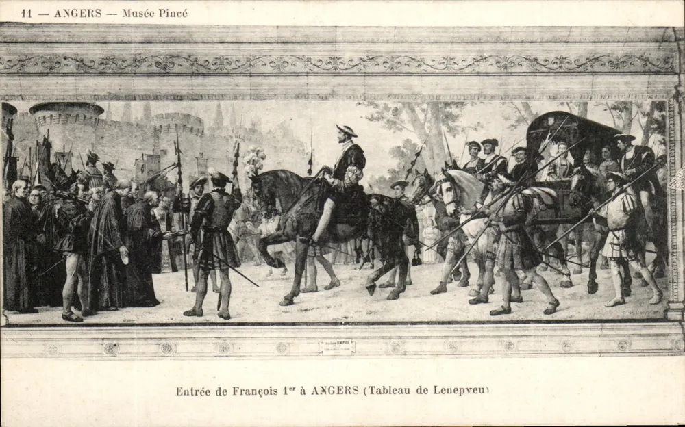 Einlassung von François Ier in Angers — Gemälde von Lenepeu — Musée Pincé - Vorderseite