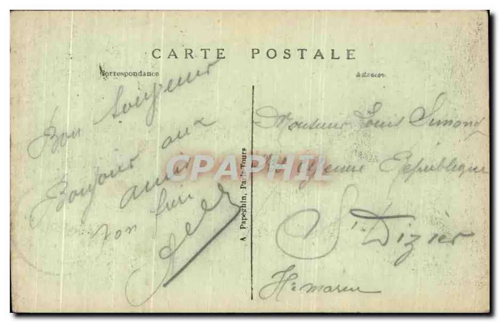 O Dôme dos Invalides — Paris — A.P. n°65 - Verso