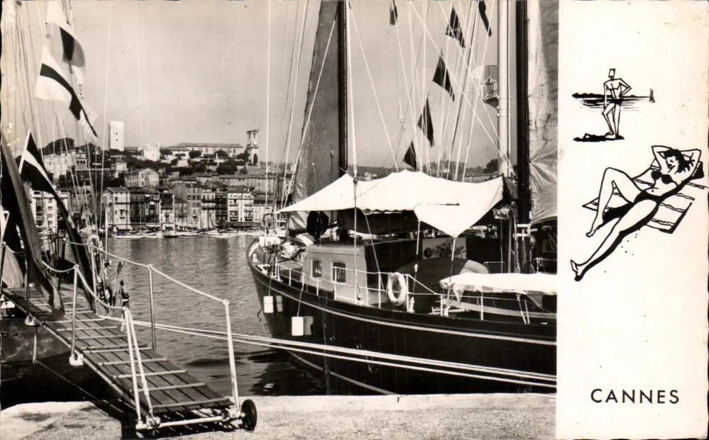 Cannes — Le port et le Suquet — Éditions d'Art Interdit, Nice - Awers