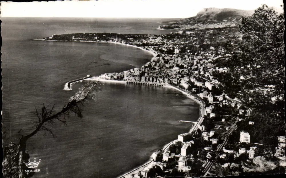 Menton — Allgemeiner Blick auf den Cap Martin und Monaco — Monte-Carlo — Munier - Vorderseite