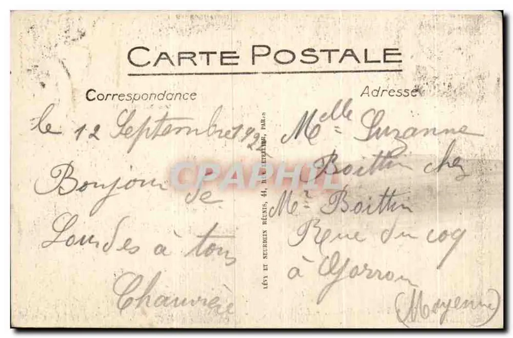 LOURDES - A Gruta - LL - 204 - Verso