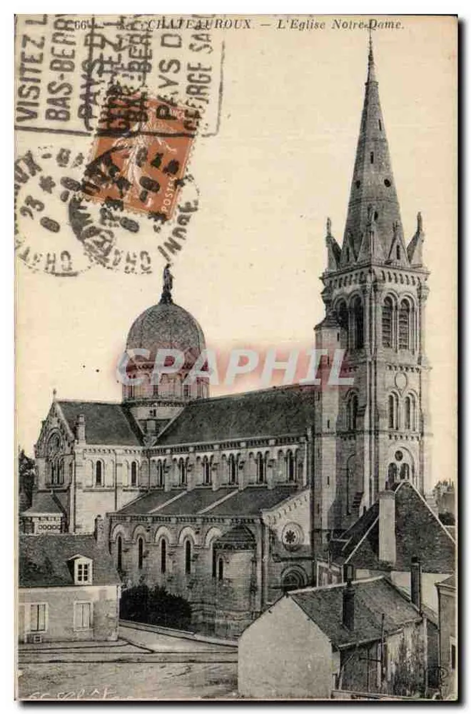 चाटौरॉऊ — नोट्र-डॉम चर्च — पुराने स्थापना न्यूर्डेन एंड सी - आगे