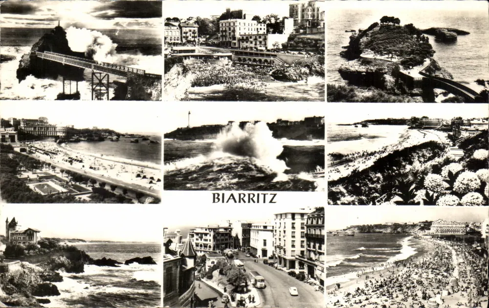 Biarritz — vista panorâmica — Réal-Photo - Frente