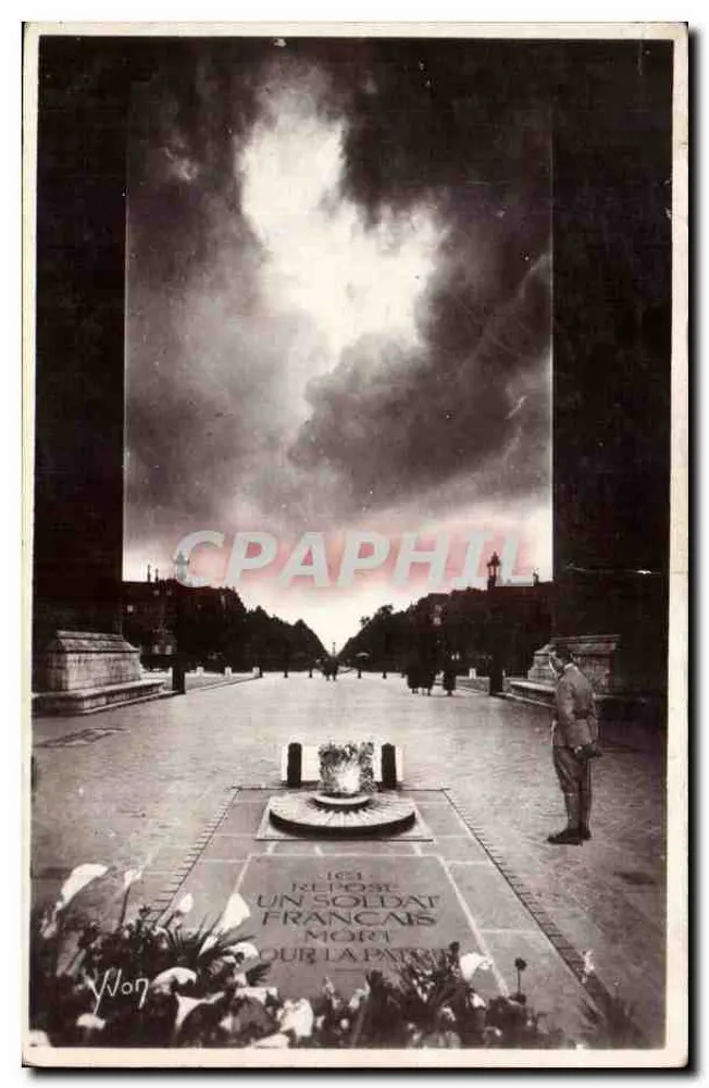 Grab des Unbekannten Soldaten — Triumphbogen — Verlag: Les Éditions d'Art Yvon, Paris - Vorderseite
